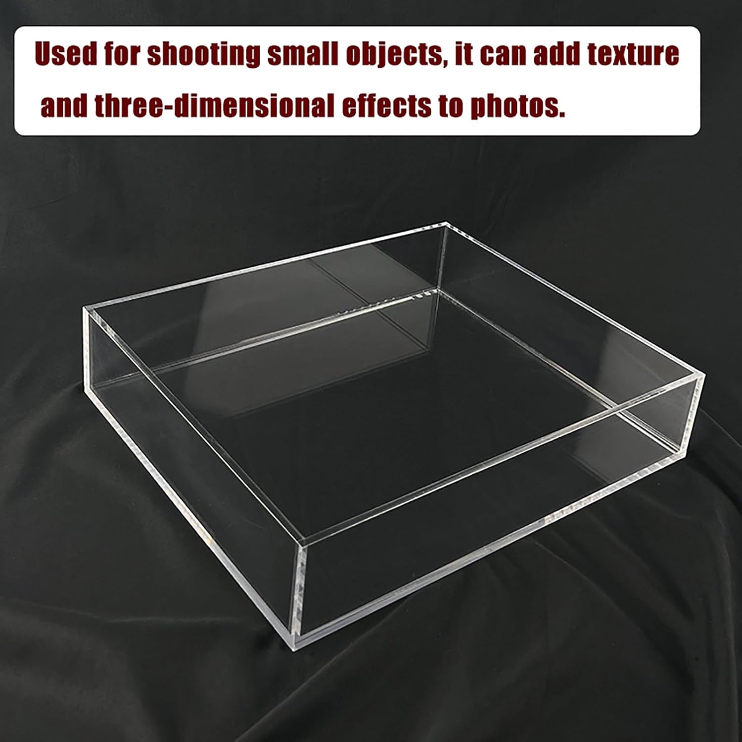アクリルボックス 透明ディスプレイボックス 水槽収納ボックス 引き出しトレイ 写真撮影用小道具 撮影シンク(25x10x30cm/9