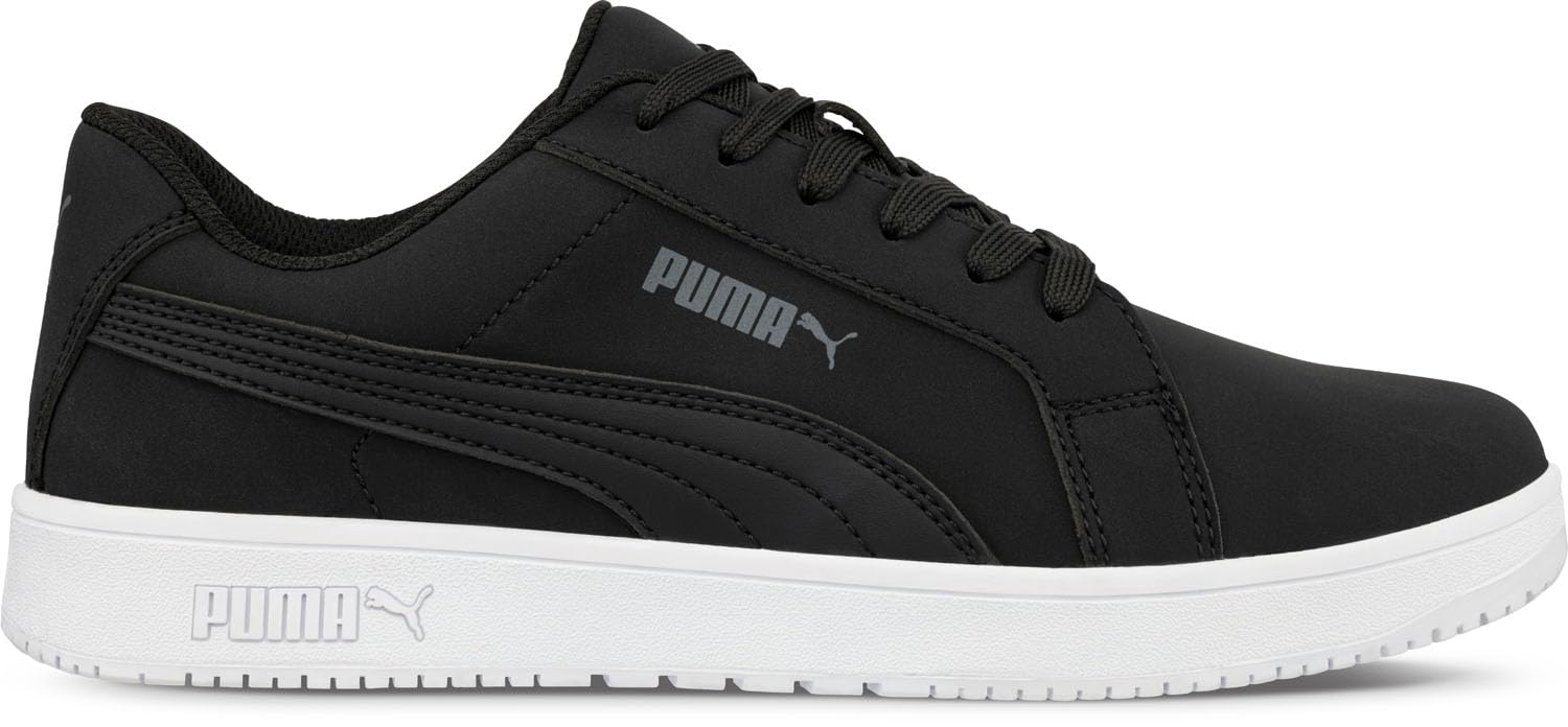 PUMA Mens Black White Stellar Soft Toe SRO Athletic