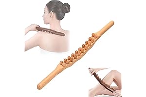 Double Row 20 Beads Wood Therapy Guasha Wood Stick