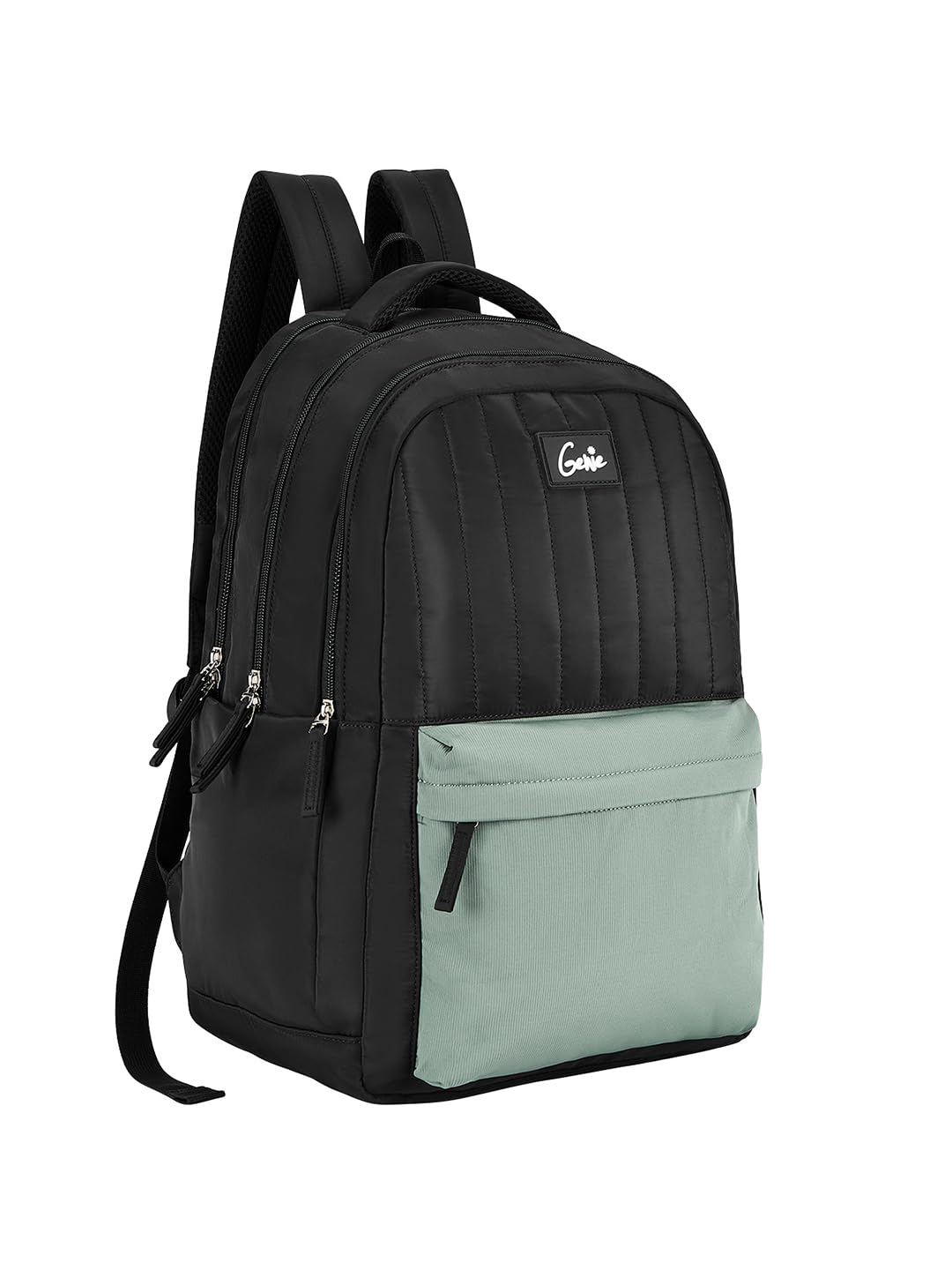 genie Quillet School Backpack For Girls |19 Inch-36 Litres With Laptop Sleeve, Rain cover, Three Compartments, |Best for Books, Water Bottles, Stationery, Laptop, Lunch Box & Essentials - Green-picture-13