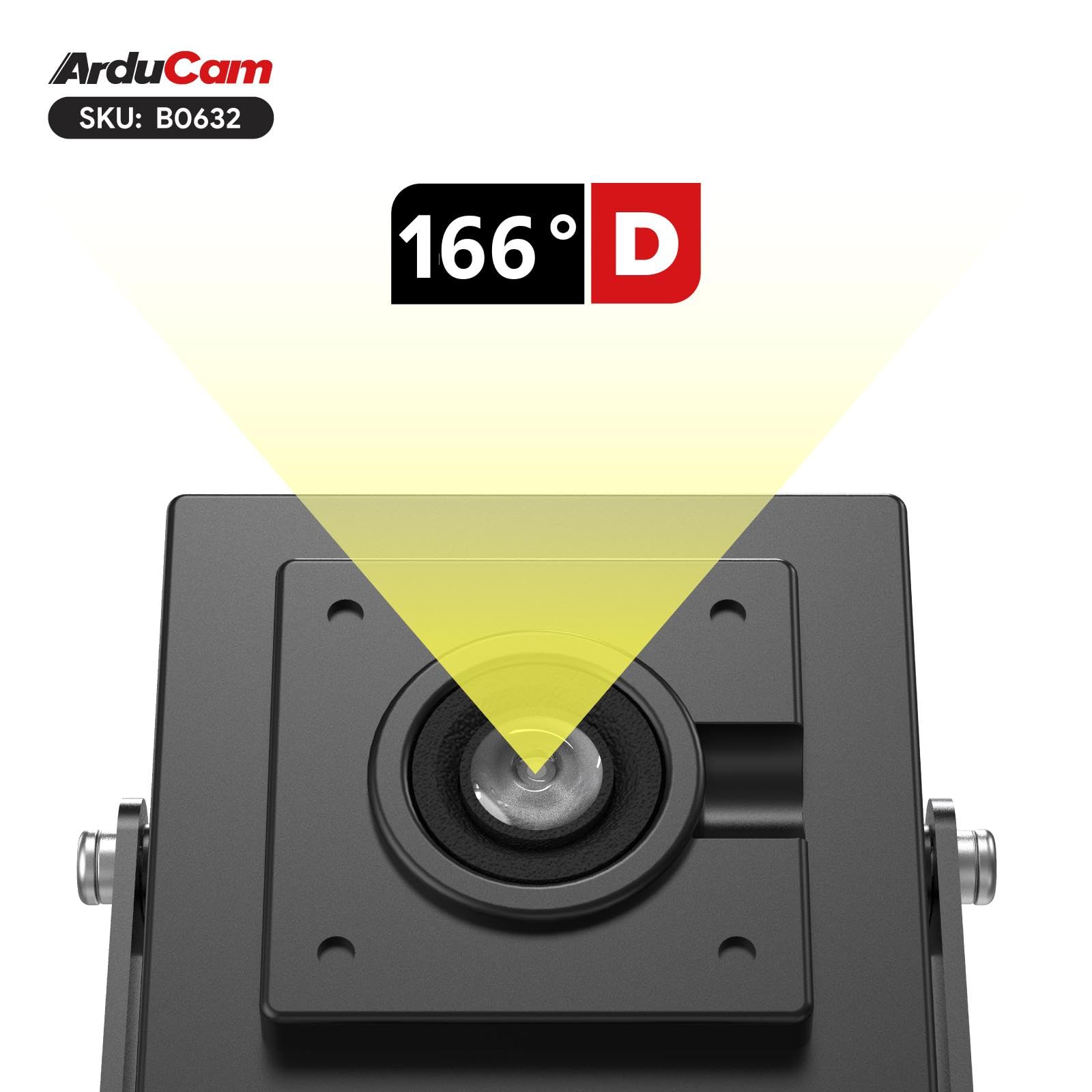 Arducam VGA Global Shutter USB Camera Module, 800 fps @ QQVGA fotocamera ad alta velocità, monocromatico grandangolare UVC Webcam per Windows, Linux OS