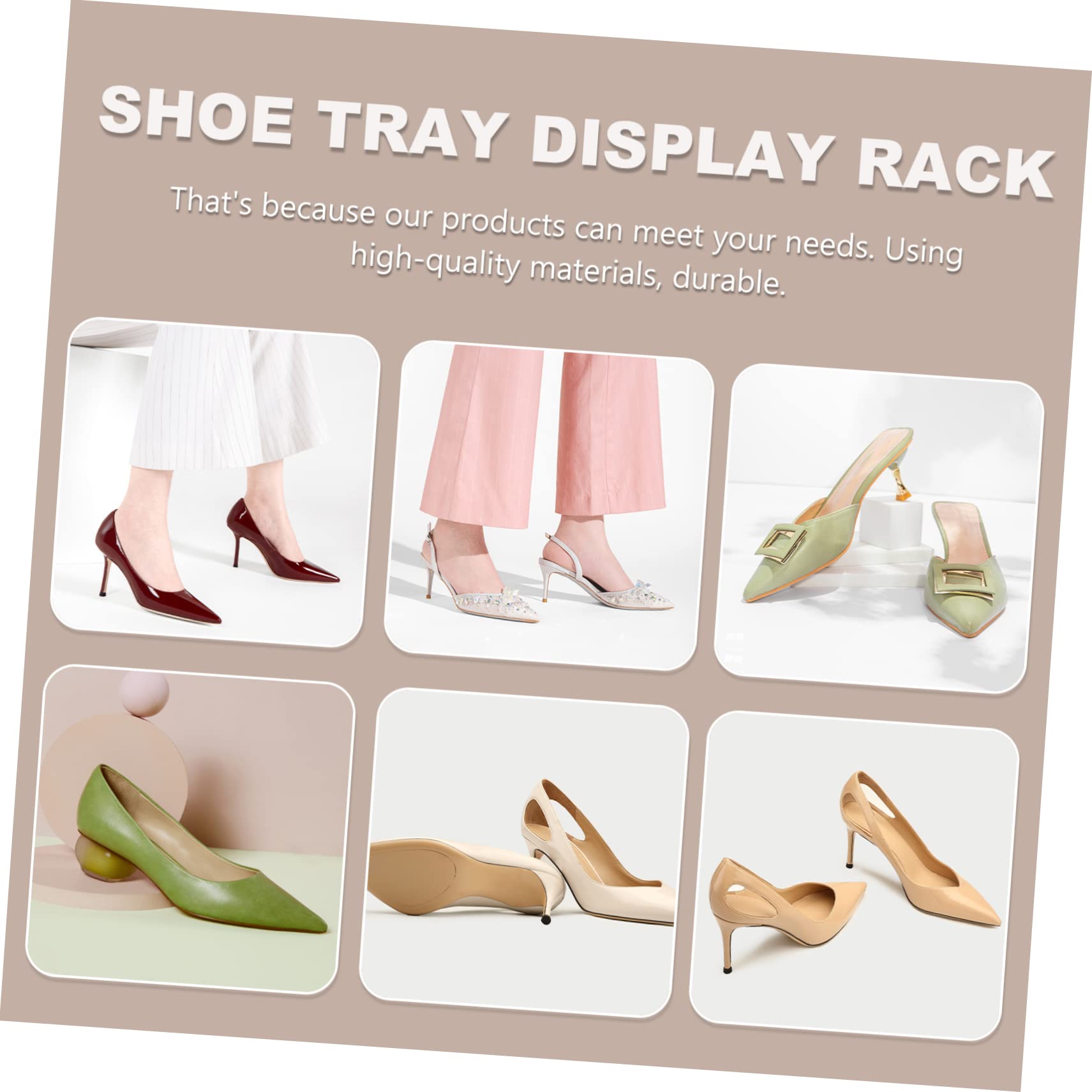 PLAFOPE 4 Piezas Zapatería Zapatero Acrílico Zapatero Metalico Estante De Zapatillas Estante De Tacones Altos Soporte De Exhibición De Zapatos Zapatero Transparente Accesorios Casual