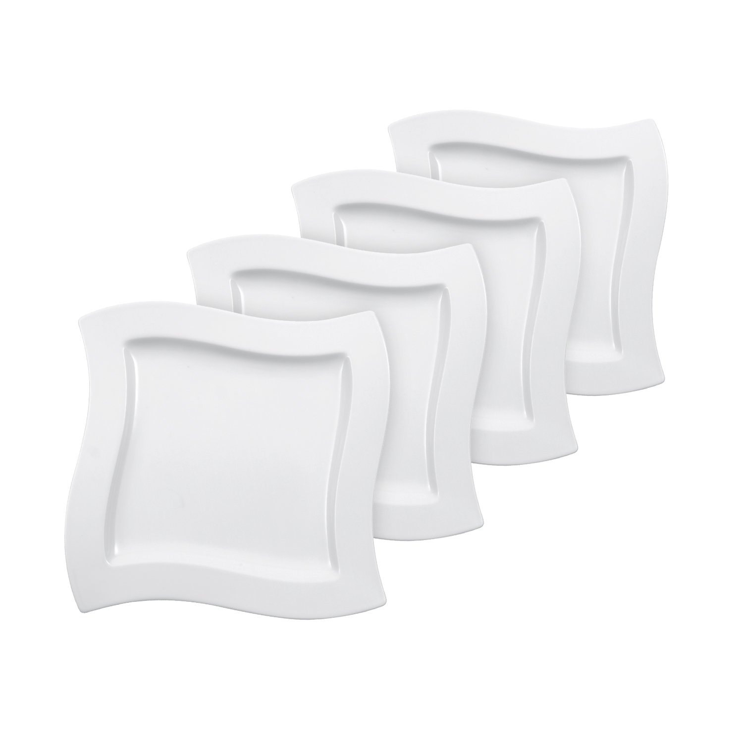 Assiette Plate Villeroy & Boch Newwave 27 Cm - Porcelaine Blanche - Neuf