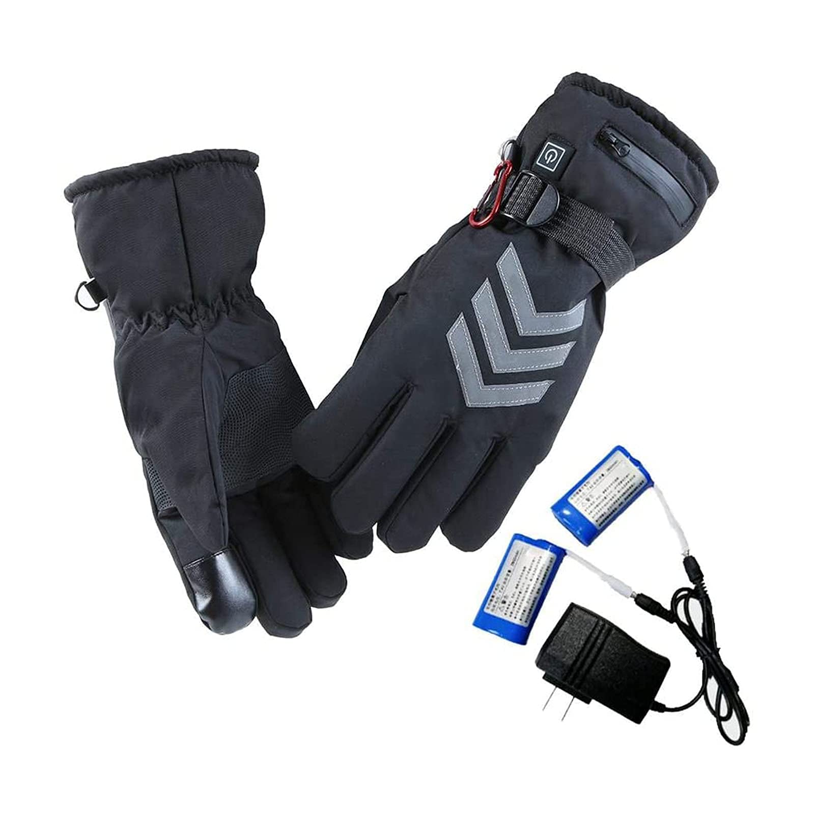 CHEWYNP Guanti Scaldamani, Guanti Riscaldati per Uomo Donna Guanti Riscaldati Batteria Ricaricabile Guanti Invernali Termici Elettrici Guanti Scaldamani per Artrite Moto Escursionismo Skii