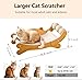 FUNACAY Cat Scratch Pad with Replacement Scratching Felt, Large Cat Scratcher Bed Hammock Lounge for Scratching Pad, Protects Furniture,Kittens Gifts