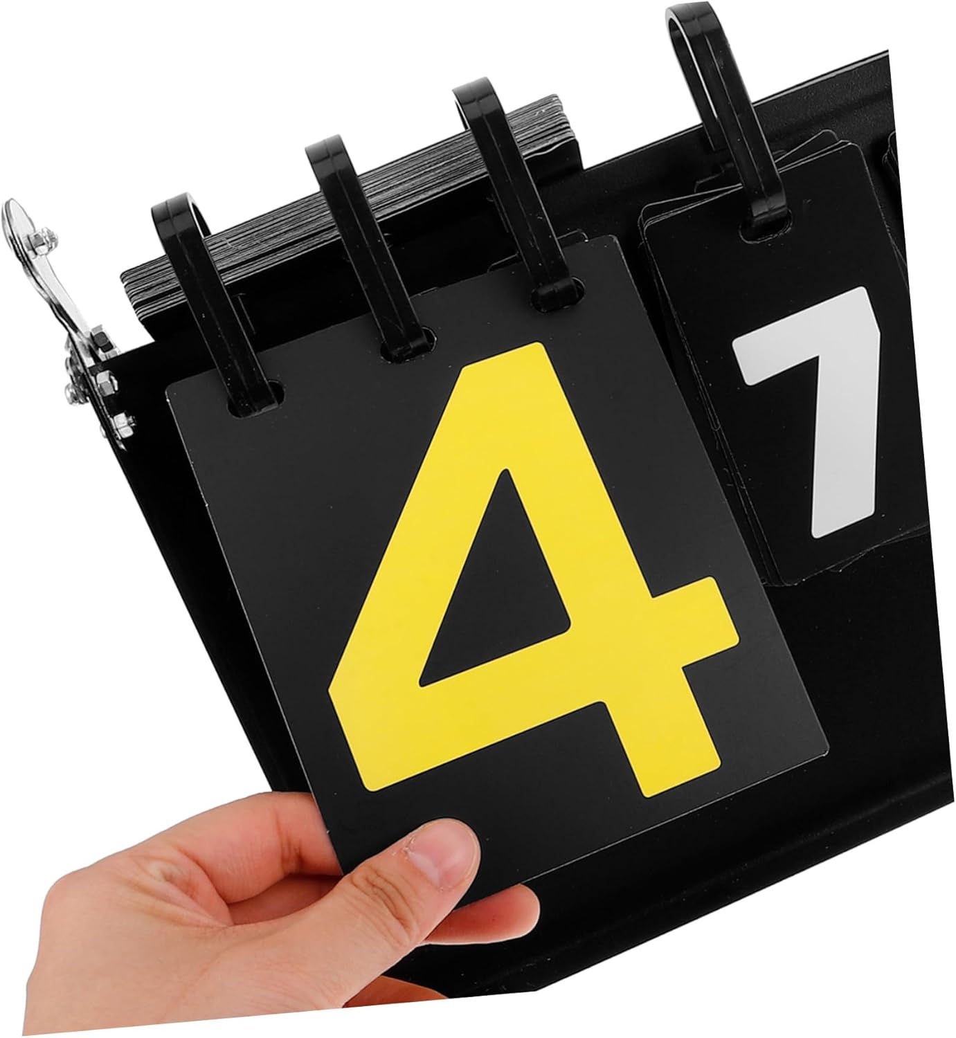 Portable Flip Scoreboard with Stable Triangular Base Dual-Sided Score Keeper for Basketball Tennis Volleyball Tabletop Sports Games Easy Flip Mechanism for Score Tracking