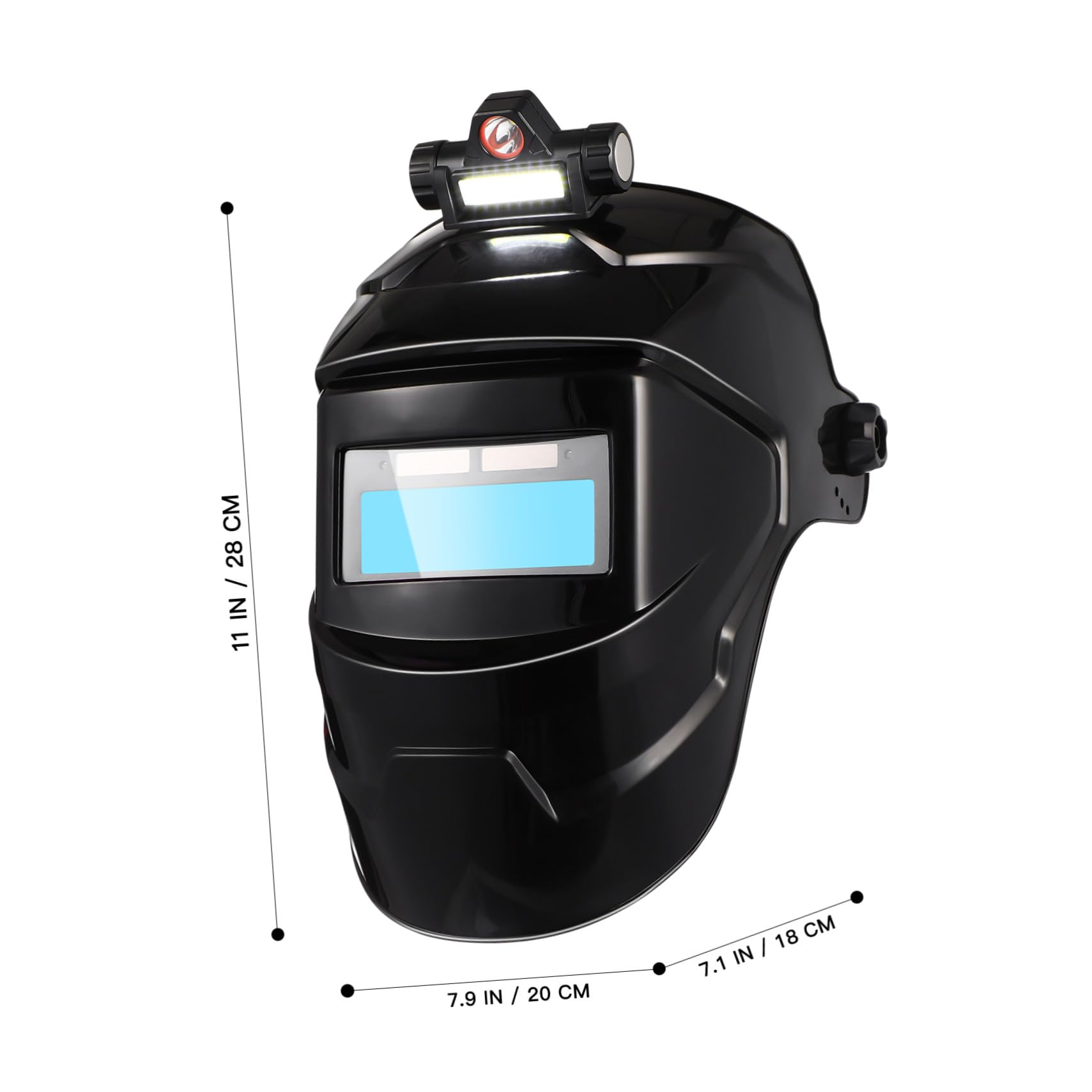 Schweißhelm mit Verstellbarem Kopfband Hitzebeständigem Schutzschild und Großem Sichtfeld Atmungsaktive Schweißmaske für Sicheren Lichtbogenschutz Beim Mig Tig Arc Schweißen
