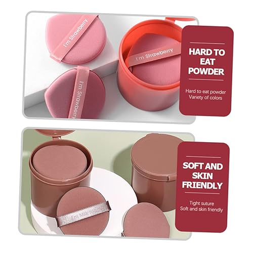 Miniatura 3 de Housoutil 21pcs Soplo De Polvo De Maquillaje Puffs Cojín Fundación Soplo Cosmético Soplo De Belleza Puff Esponja De Limpieza Esponja Hidrófila Sin