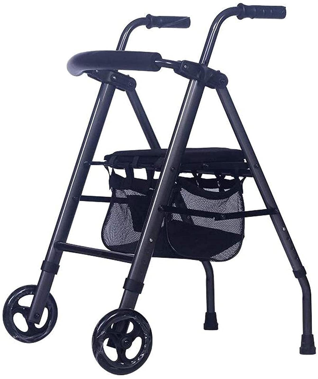 Rollator Walker Deambulatore Rollators Carrello pieghevole Carrello a mano a quattro ruote Acquista carrello per alimenti Bastone da passeggio antiscivolo
