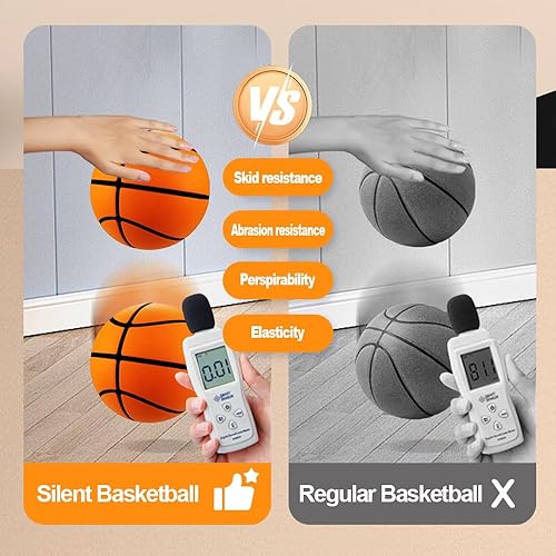 Miniatura 4 de Dribble Dream Silent Basketball 29.5, 2025 Nueva actualización 3D de entrenamiento en interiores, bola silenciosa, regalo de espuma para jóvenes