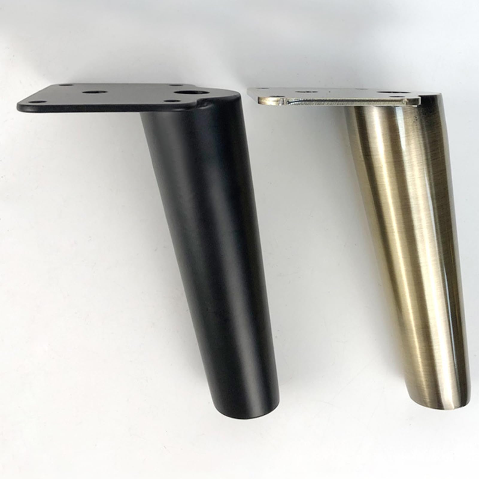 Generico Gambe per Mobili Piedini per Tavolo Conici Neri 4 Pezzi Supporto in Ferro Nero Vernice Spray Piedini per Divano Altezza 15,5 cm/6,1" Piedini per Mobile 15,5 cm/6,1"
