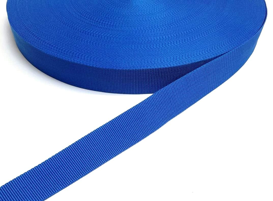 Church Products UK 50mm Polypropylene Webbing Lightweight Strap For Backpacks Belts Handles Bags Straps Dog Leads (Royal Blue, 25 Metres)