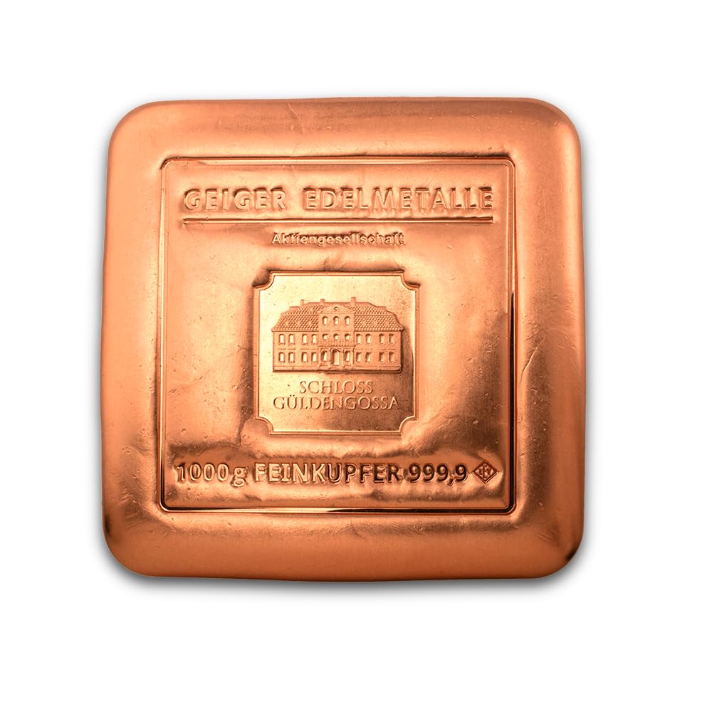 Collezione di lingotti in rame, alluminio e ottone (Cu bar 1kg)