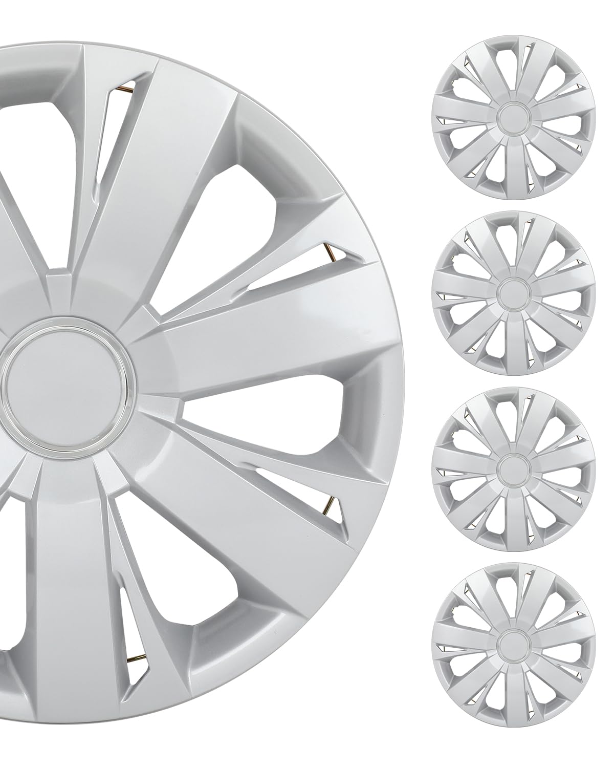 SCITOO Premium 16 Inch Hubcaps Set of 4 Wheel Rim Cover OEM Style Easy Snap On Car Truck SUV Hub Cap Replacement for Mazda,for Dodge,for Ford,for Honda,for Kia,for Mitsubishi,for Hyundai,etc.