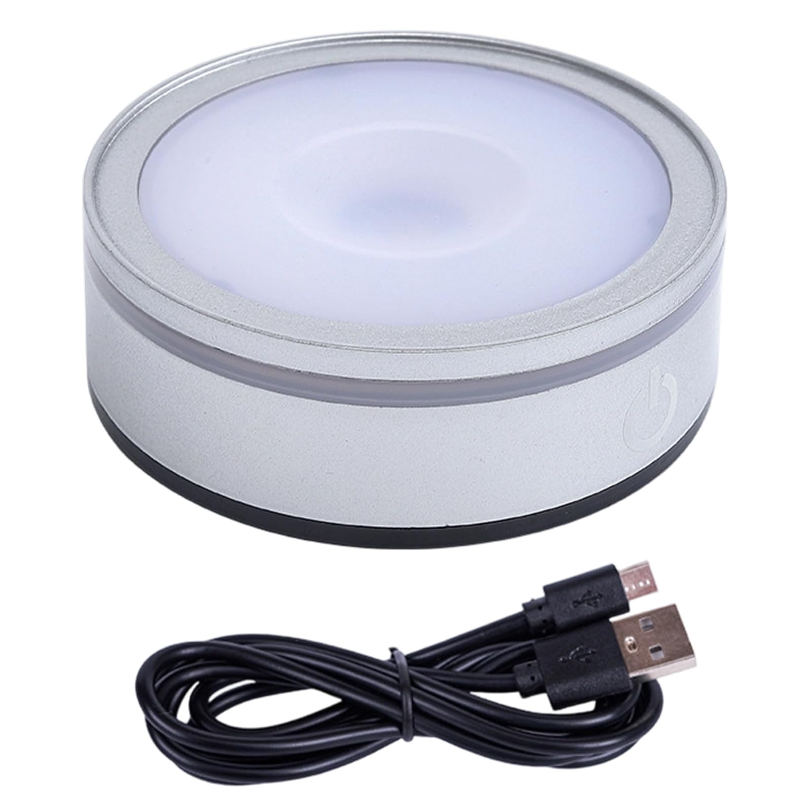 Crystals Lamp Base Featuring Touch Sensitive Dimmable LED for Atmospheres in Display and Decorative Use Color Changing Lamp