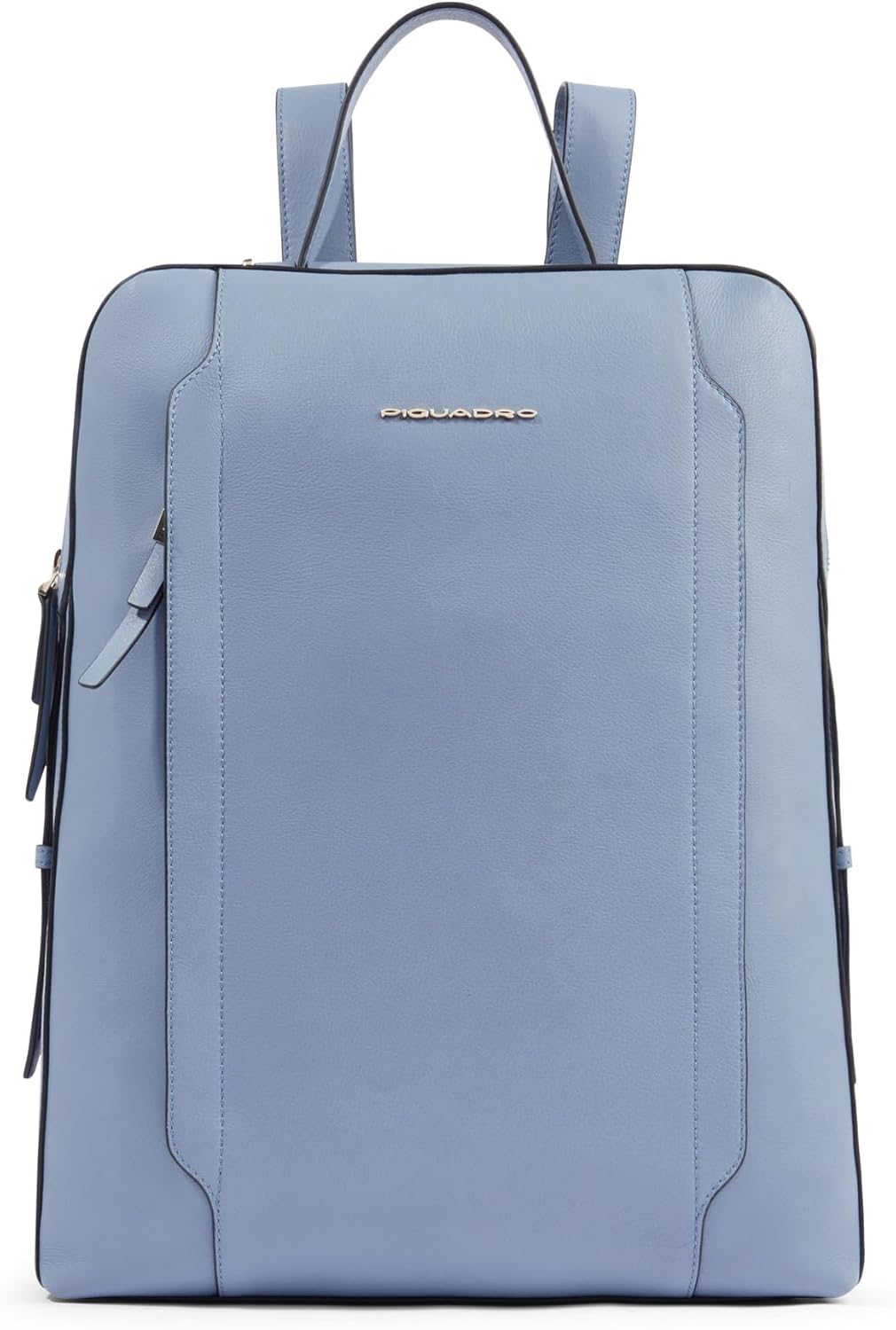 Piquadro Women’s leather laptop backpack for iPad® with shock absorbing and RFID protection