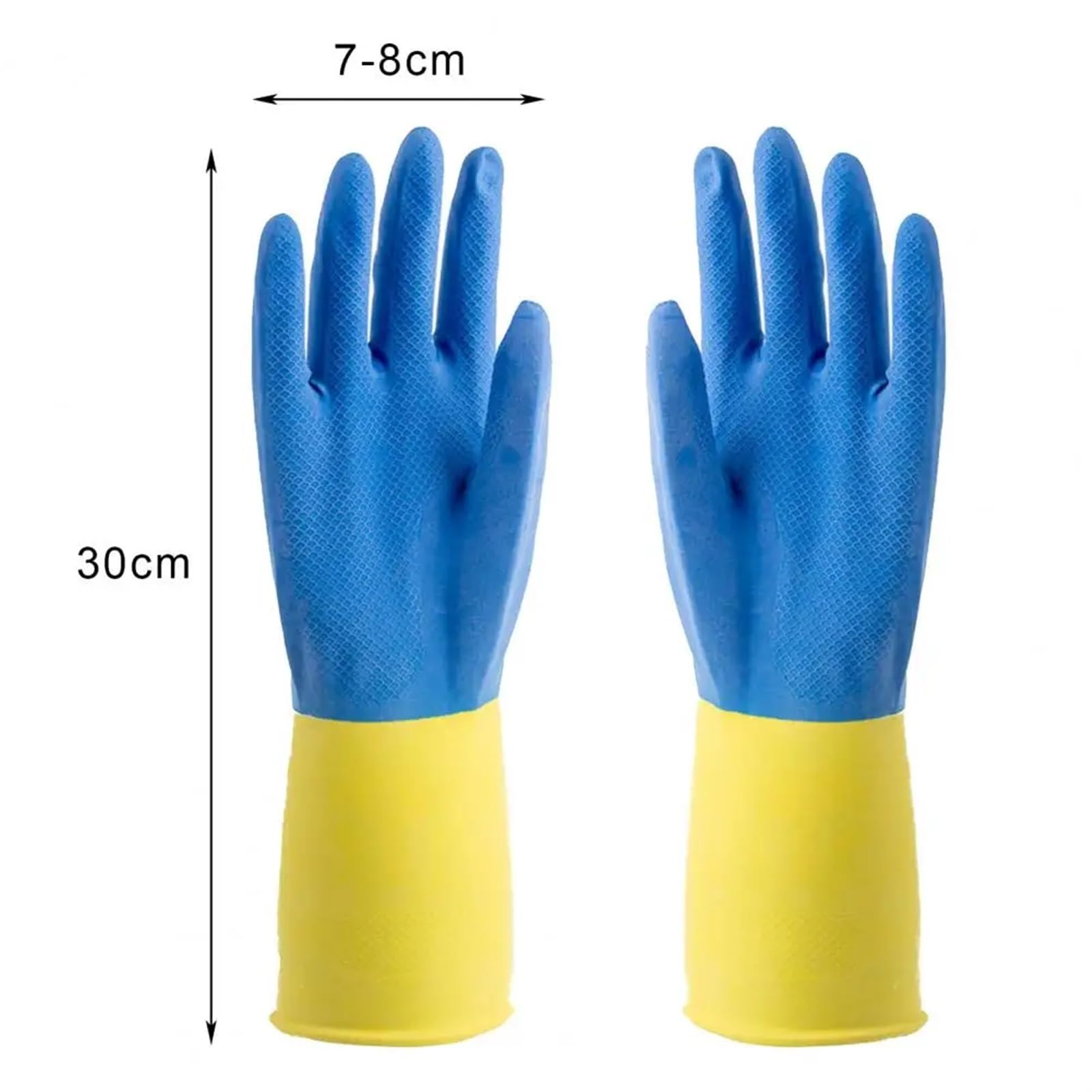 Guantes de limpieza Guantes de goma Guantes for lavar platos Guantes de limpieza del hogar Accesorios de cocina Guantes de cocina(Red,S)