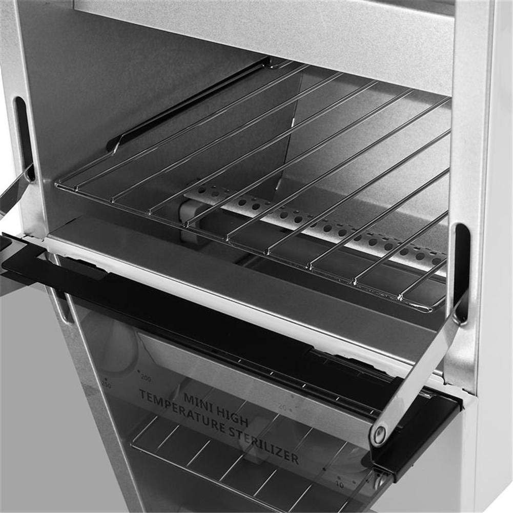 10L Esterilizador de Uñas Infrarrojo de Alta Temperatura Temporizador de Calor del Gabinete Sanitizing Box Manicure Spa Hair Beauty Salon Esterilización Desinfectante, 001