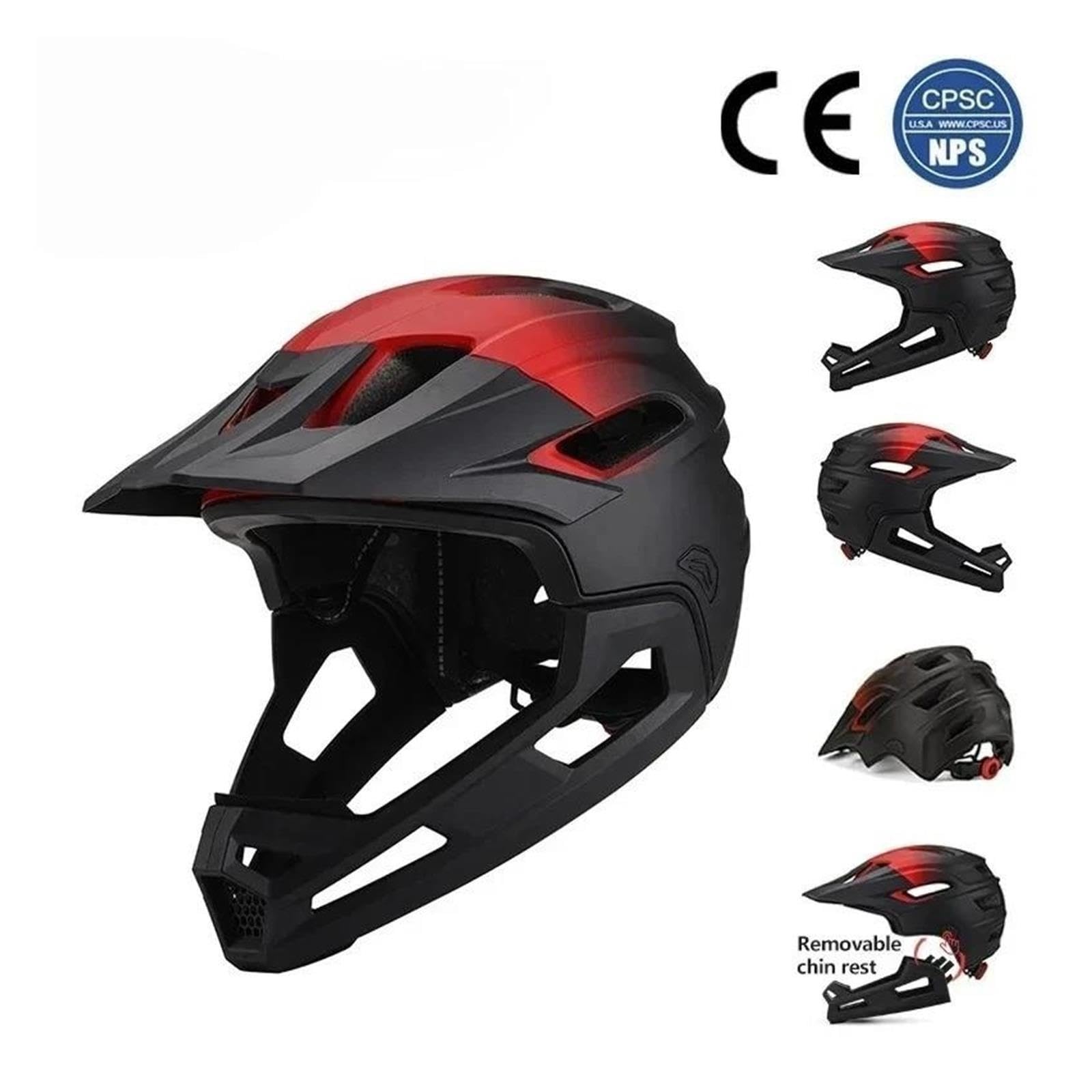 1 szt. Odpinany pełny kask rowerowy