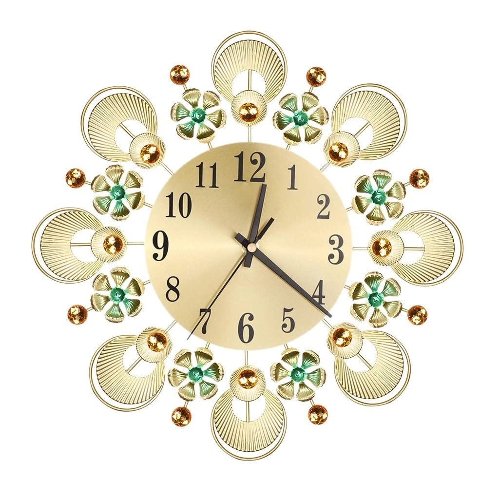 Horloge décorative for salon à motif floral pour sublimer la maison