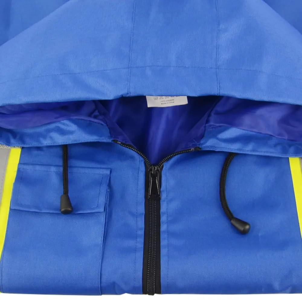 High Visibility Reflective Jacket with Fleece Liner, Warm Safety Work Jacket for Women & Girls, Multiple Pockets chaleco reflectante