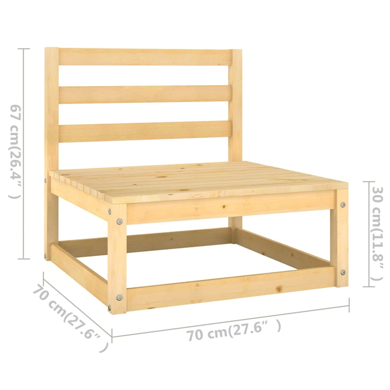 LAPOOH Zestaw mebli ogrodowych 6 sztuk i poduszek, zestaw ogrodowy, zestaw ogrodowy, meble ogrodowe na taras, zestaw mebli ogrodowych, sofa do ogrodu na taras, lite drewno sosnowe
