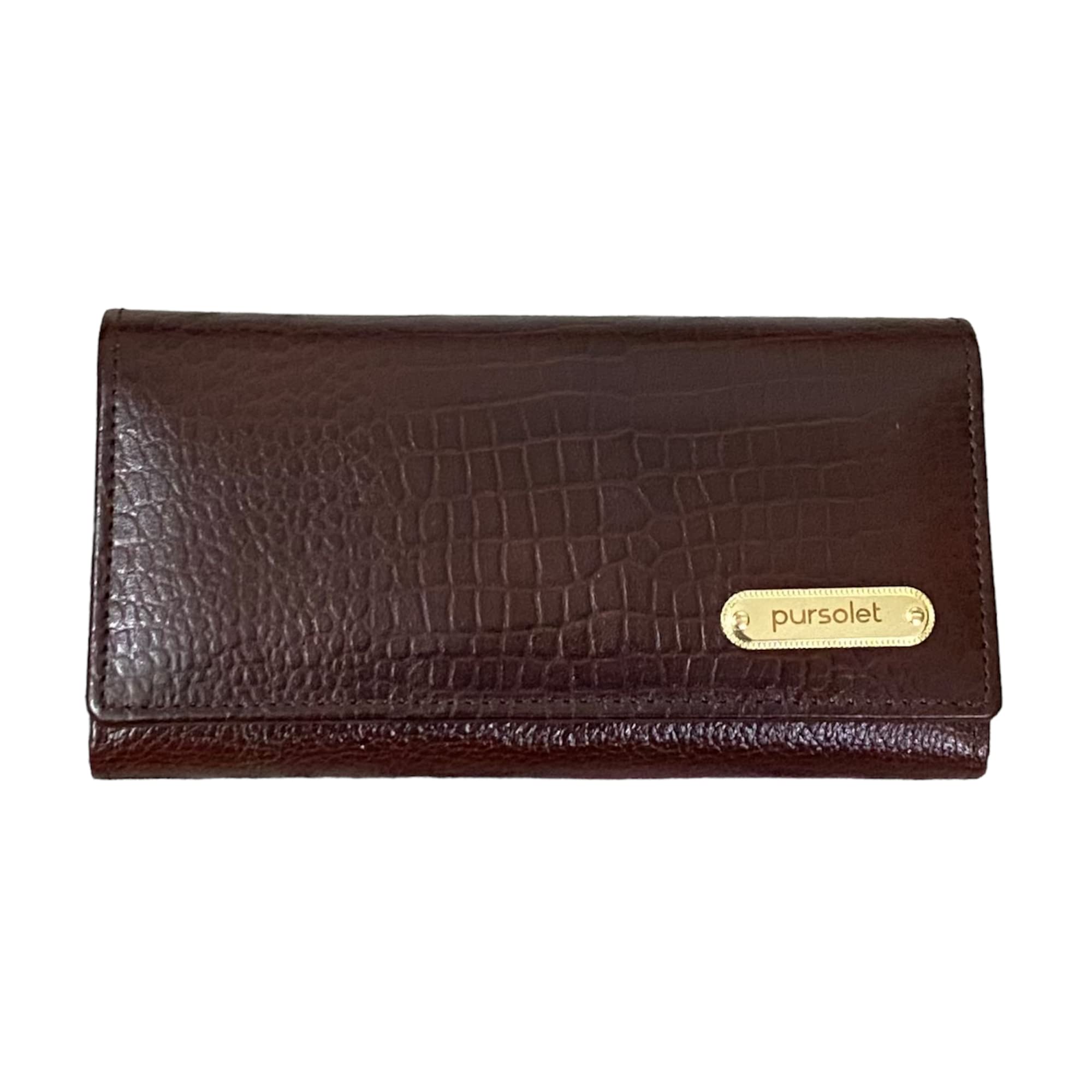 Genuine Leather Wallet for Women, Pure Leather Small Women Clutch (Brown)-image-38