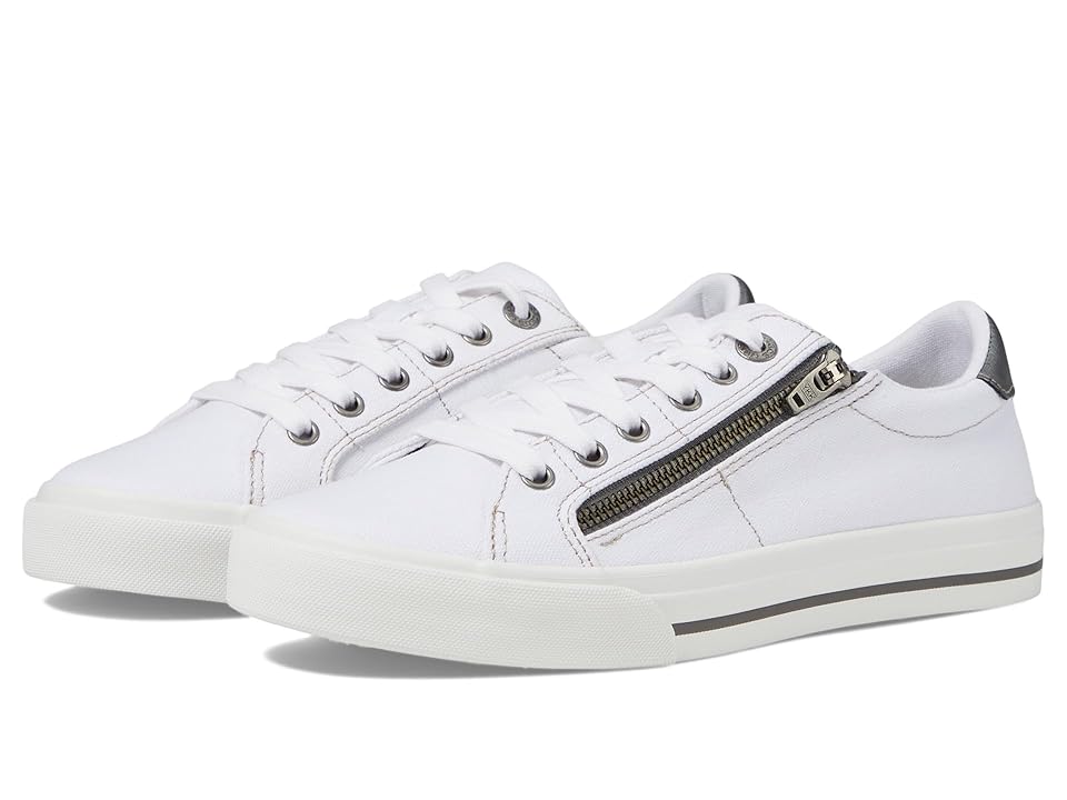 Taos Footwear Z-Soul (White/Pewter) Women's Shoes INTERNATIONAL SHIPPING