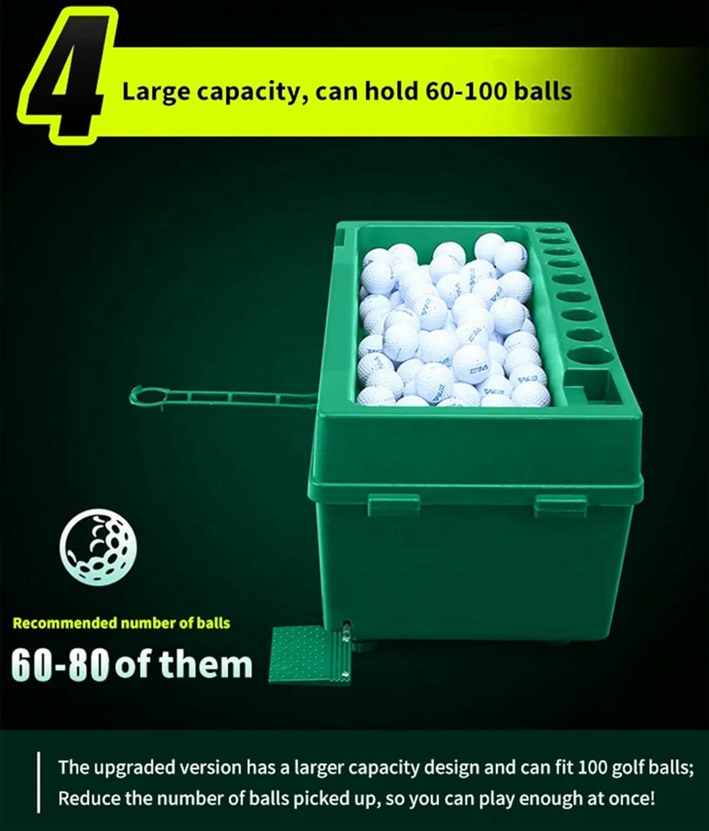 Dispenser per Palline da Golf impotente, Macchina Automatica per Il Tee, Altezza dello Strumento di Allenamento Automatico per la Pratica è Supporto per Pallina da Golf