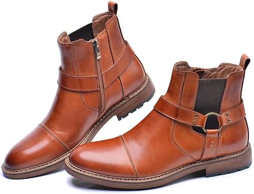 Miniatura 3 de Arkbird Chelsea - Botas de tobillo para hombre, de piel auténtica, estilo Oxford casual y formal