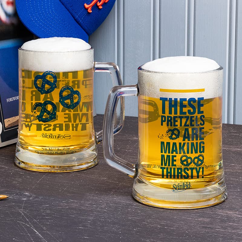 Seinfeld Bierkrug "These Pretzels are Making Me Thirsty" | Offizielles Lizenzprodukt von Seinfeld