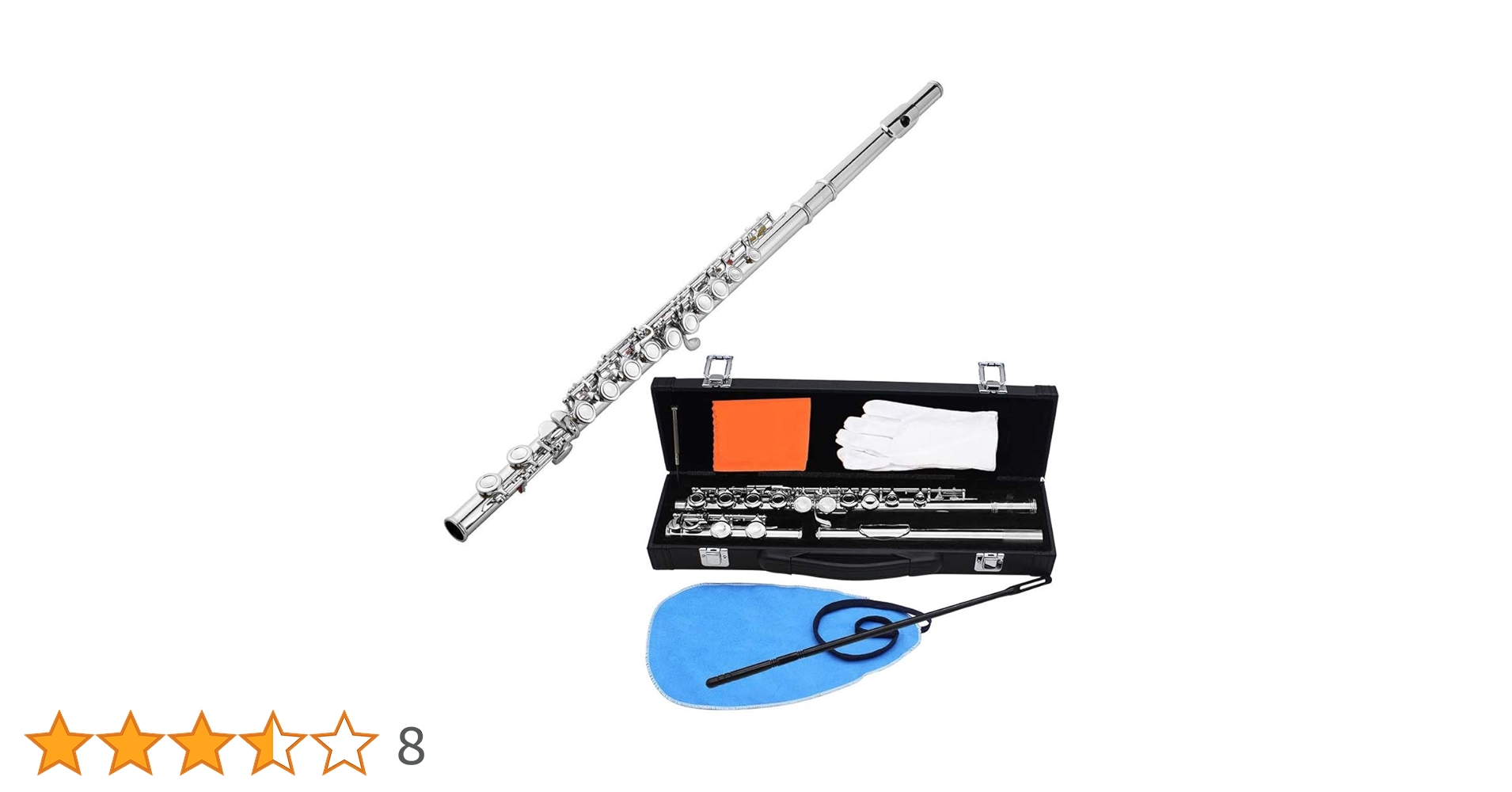 【美品】Carina カリーナ　フルート　管楽器　ケース付き　音楽　初心者　入門 Amazon | carina フルート 16穴 Cキー 白銅ニッケルメッキ製