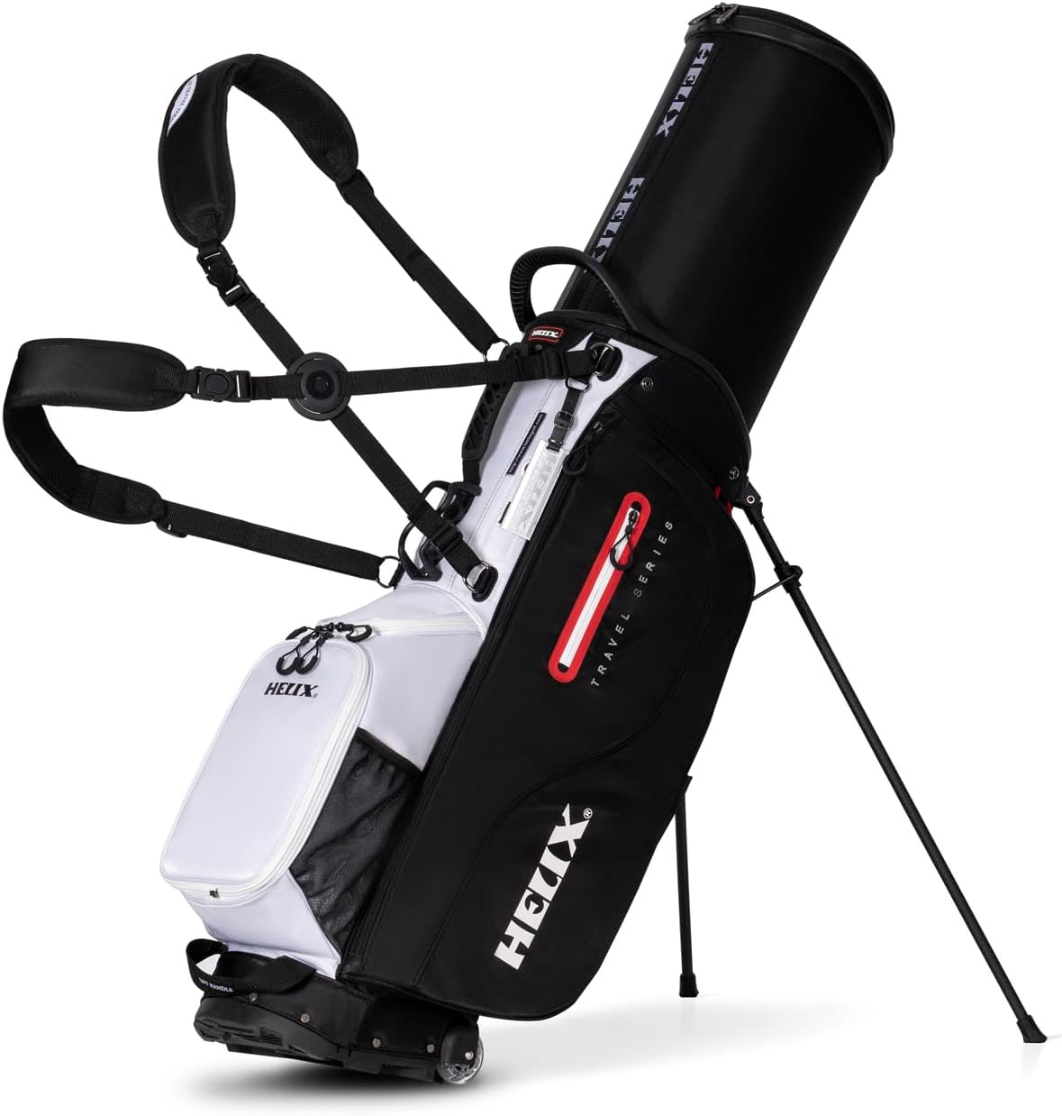 HELIX Retractable Golf Stand Bag with Wheels
