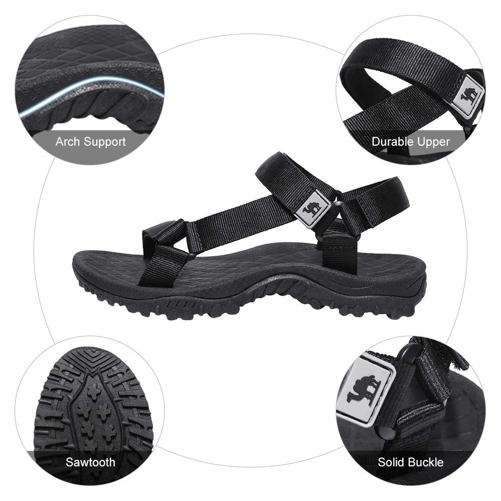 CAMEL CROWN Sandalias deportivas de senderismo para mujer, antideslizantes, cómodas, atléticas, para vadear al aire libre, playa