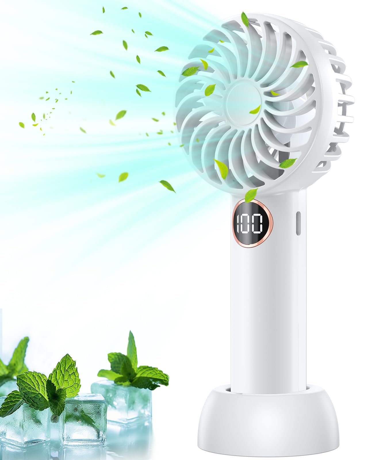 Mini Ventilatore Portatile USB Ricaricabile Cute Small Snail Blu Mini Ventilatore Portatile USB Ricaricabile Cute Small Snail Blu