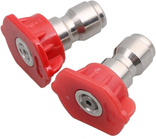 Miniatura 2 de 5 puntas de boquilla de pulverización para lavadora de alta presión, varios grados, 1.142 x 0.827 x 1.142 in (0 grados)