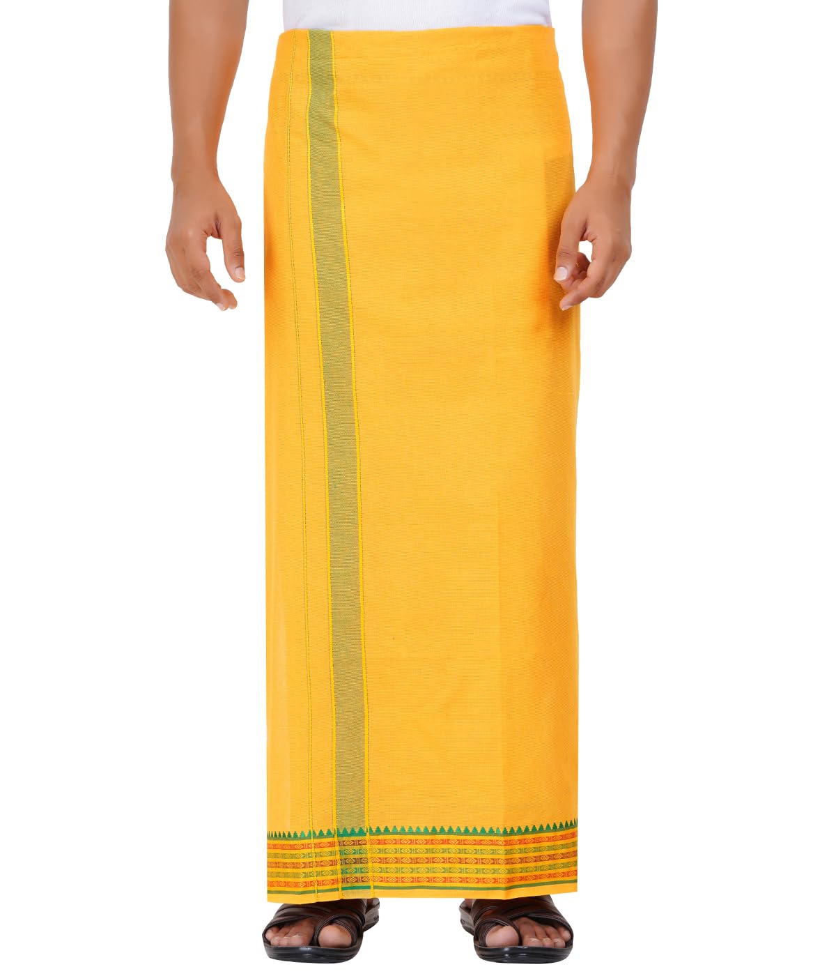 2.00 Mtr Men’s Color With Fancy Border Dhoti-image-23