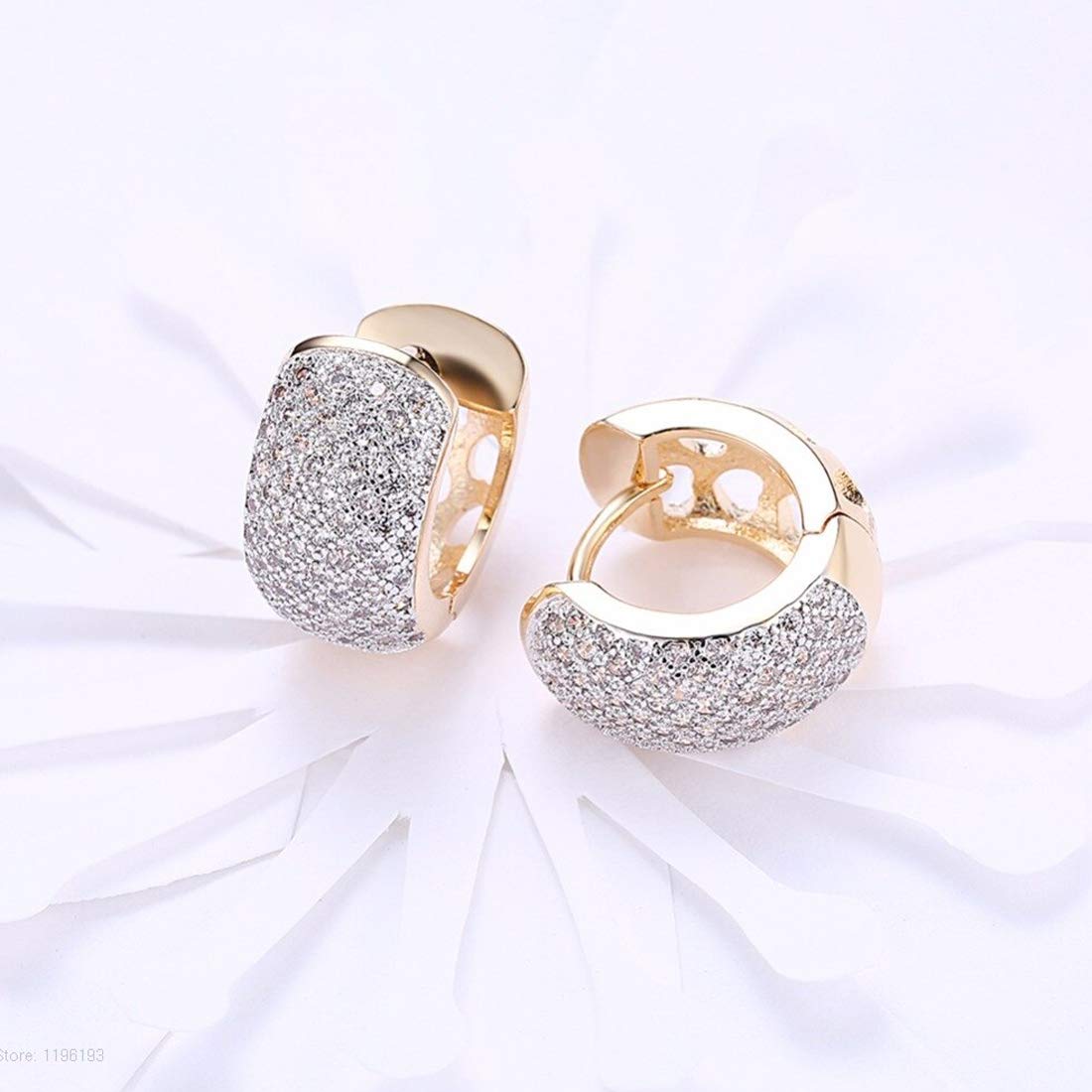 Zircon Plated Drop Earrings (CT-ERG-45109)