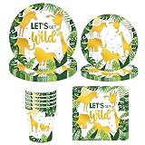 Tema de safari: esta decoración de fiesta de animales de la selva será una adición divertida a tu fiesta de safari. Leones y jirafas y elefantes, ¡Oh My!