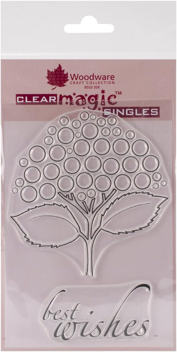 Woodware Jane Gill-Clear Magic Stamp-Bubble Bloom-Christina, A6