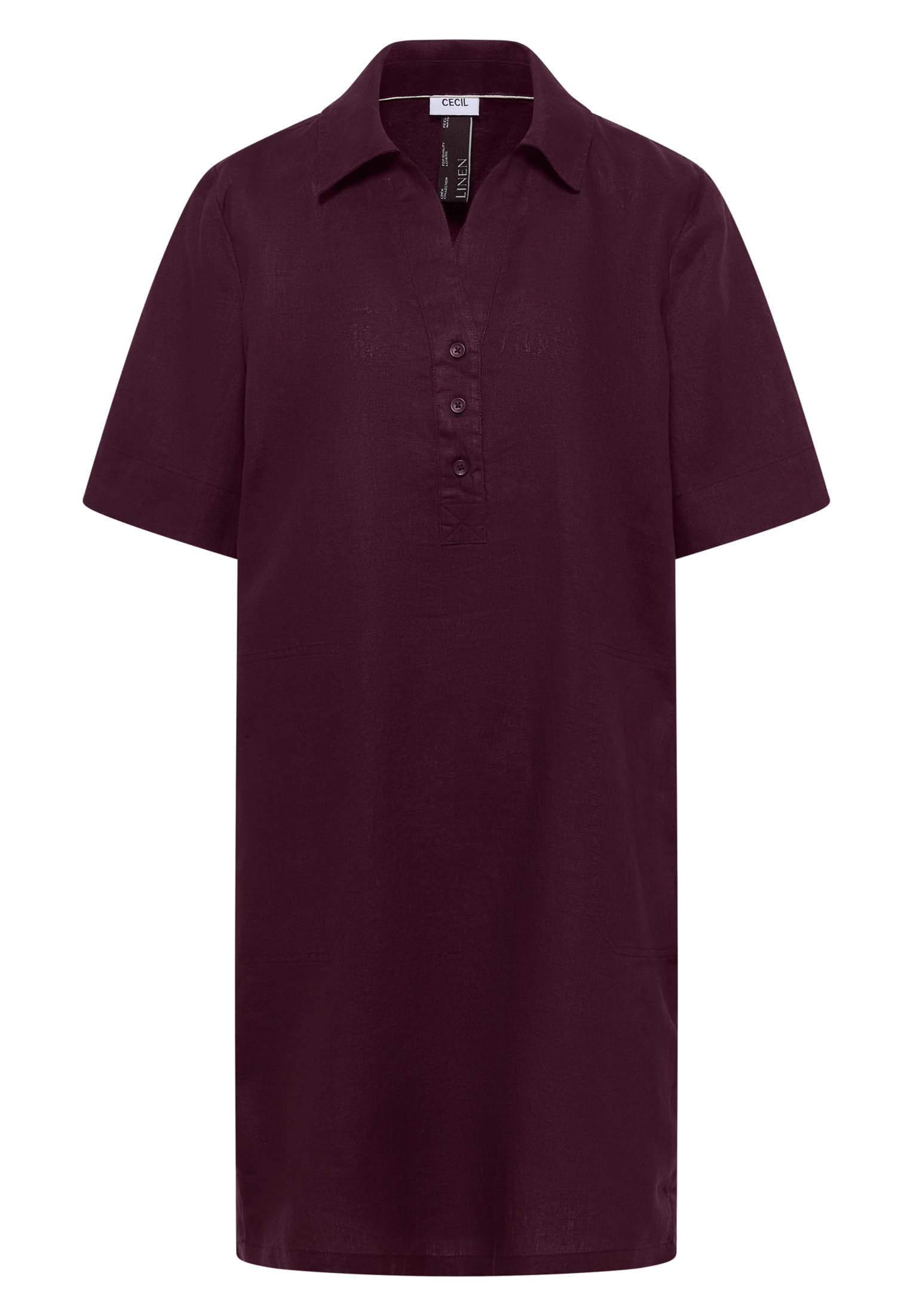 Cecil Knielanges Kleid aus reinem Leinen