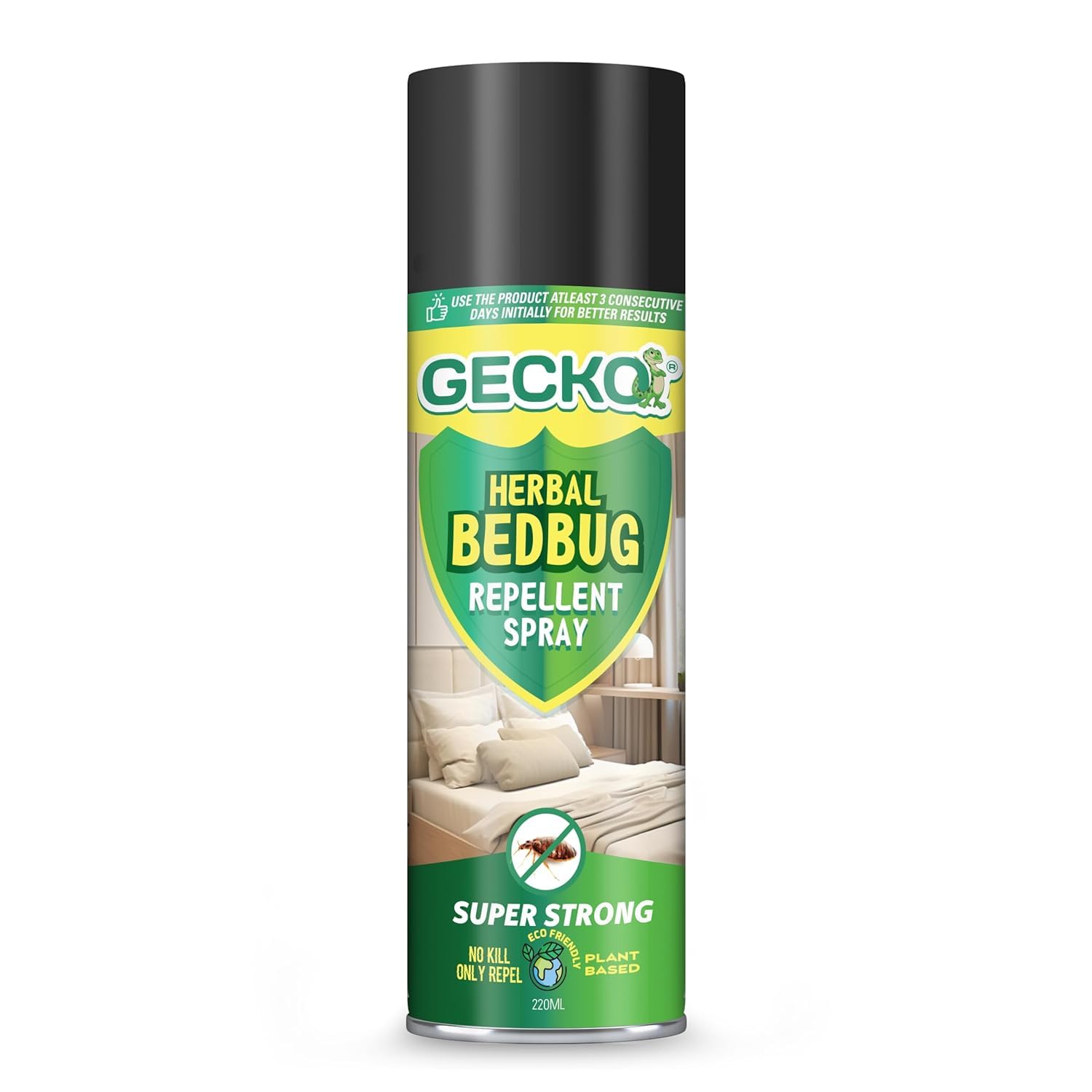 Gecko Home Secure Bed Bug Repellent Spray | Natural Bed Bug Repellent | Ready to Use | Instant Action, Long-Lasting Protection | Insect Repellent Made with Plant Oils | No Chemicals (200 ML)-image-47