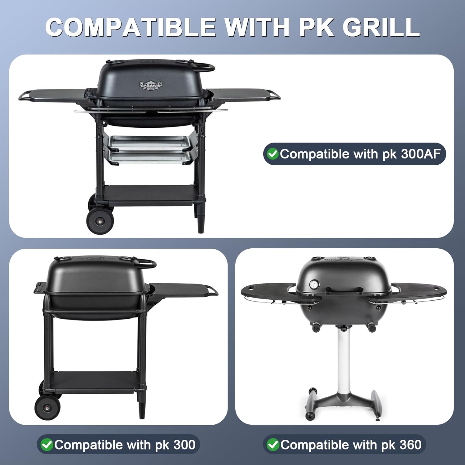 Grill Warming Rack for PK Grills PK99030, 304 Stainless Steel Expandable Cooking Grid Compatible with Littlemore Raised Barbecue, Multi-Level Heat-Resistant Rack for Keeping Food Warm, 12" x 9.45"