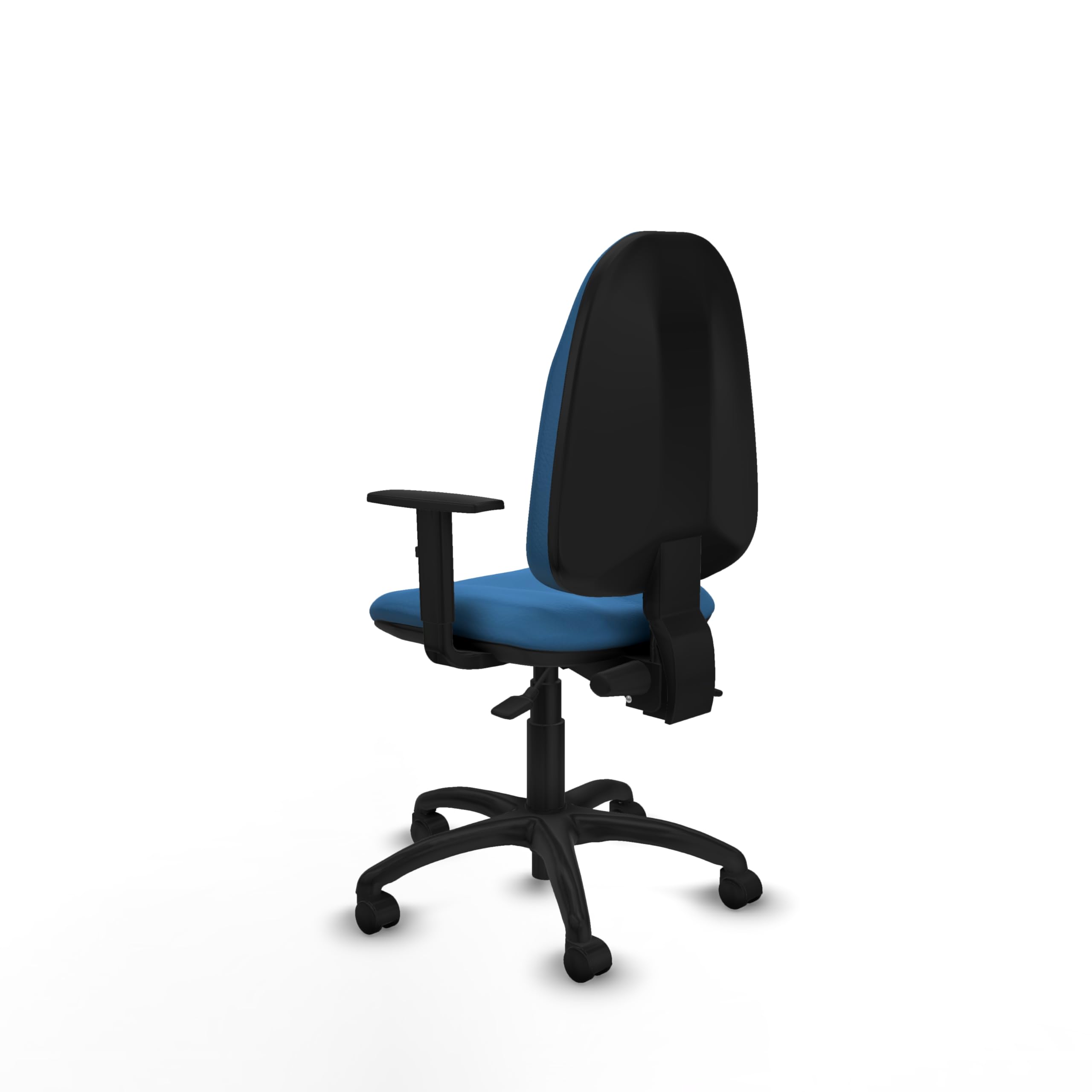 Piqueras y Crespo Silla de Laboratorio ergonómica Algarra con Respaldo Regulable en Altura, Brazos 1D y Mecanismo asincro para 8 Horas de Uso, soporta hasta 100 Kg