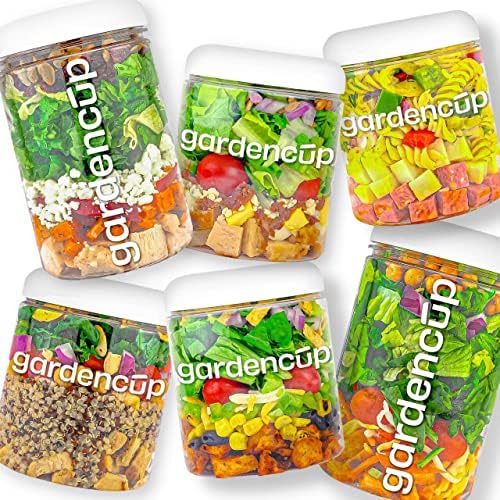 Fresh Prepared Protein Salads Variety Pack, Ready to Eat, by Gardencup | (6) Individual, Ready-to-Eat, Power Packed Salad Cups | Fresh Made and Cold Shipped in Airtight Containers!