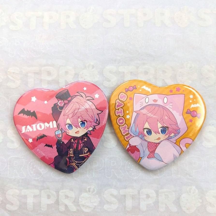 すとぷり さとみくん ハロウィン2023 ハート缶バッジ Amazon | すとぷり さとみくん 2023 ハロウィングッズ ハート缶