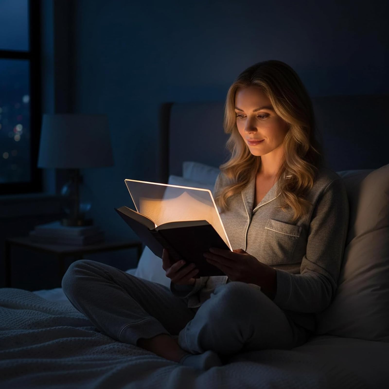 Luz Para Leer Libros En La Cama,Reading Light,Luces planas Inteligentes para leer Por la Noche,Genérico Smart LED Book Light,Luces Planas para Libros,para lectores,Hogar,Viajes,Oficina,Escuela