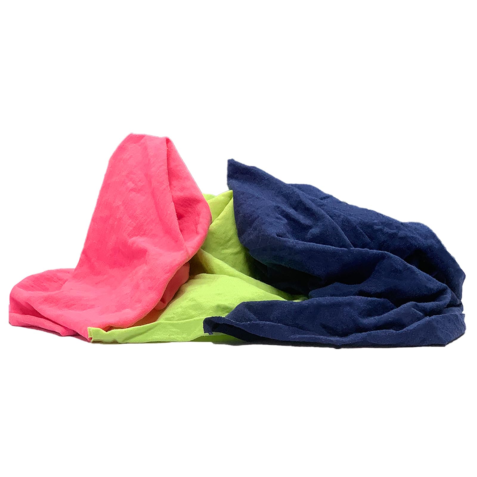 SupremePlus Recycled Color Knit Cleaning Rags – Shop Rags Bulk for Workshops, Mechanics, Painters, and Home Use, Multipurpose Cotton T-Shirt Rags (2x25 lbs. Bag)