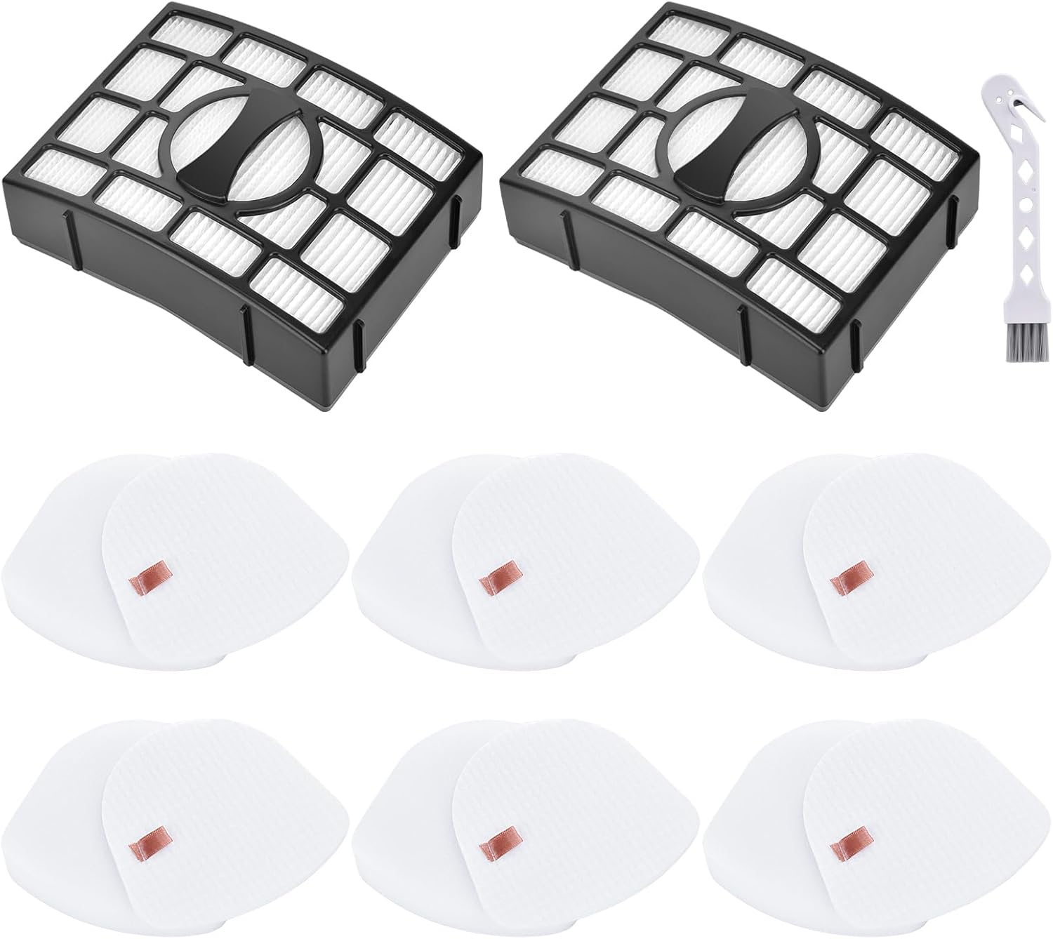 ZU560 Filter Replacement for Shark ZU561 ZU562 ZU572 UV650 UV725 ZU660 CU530 UV730 ZD400 ZD402 ZD201 Rotator Navigator Zero-M Lift-Away Speed Upright Vacuum, Part XFFK560 XHEPA560 XFFKZD400 XHFZD400