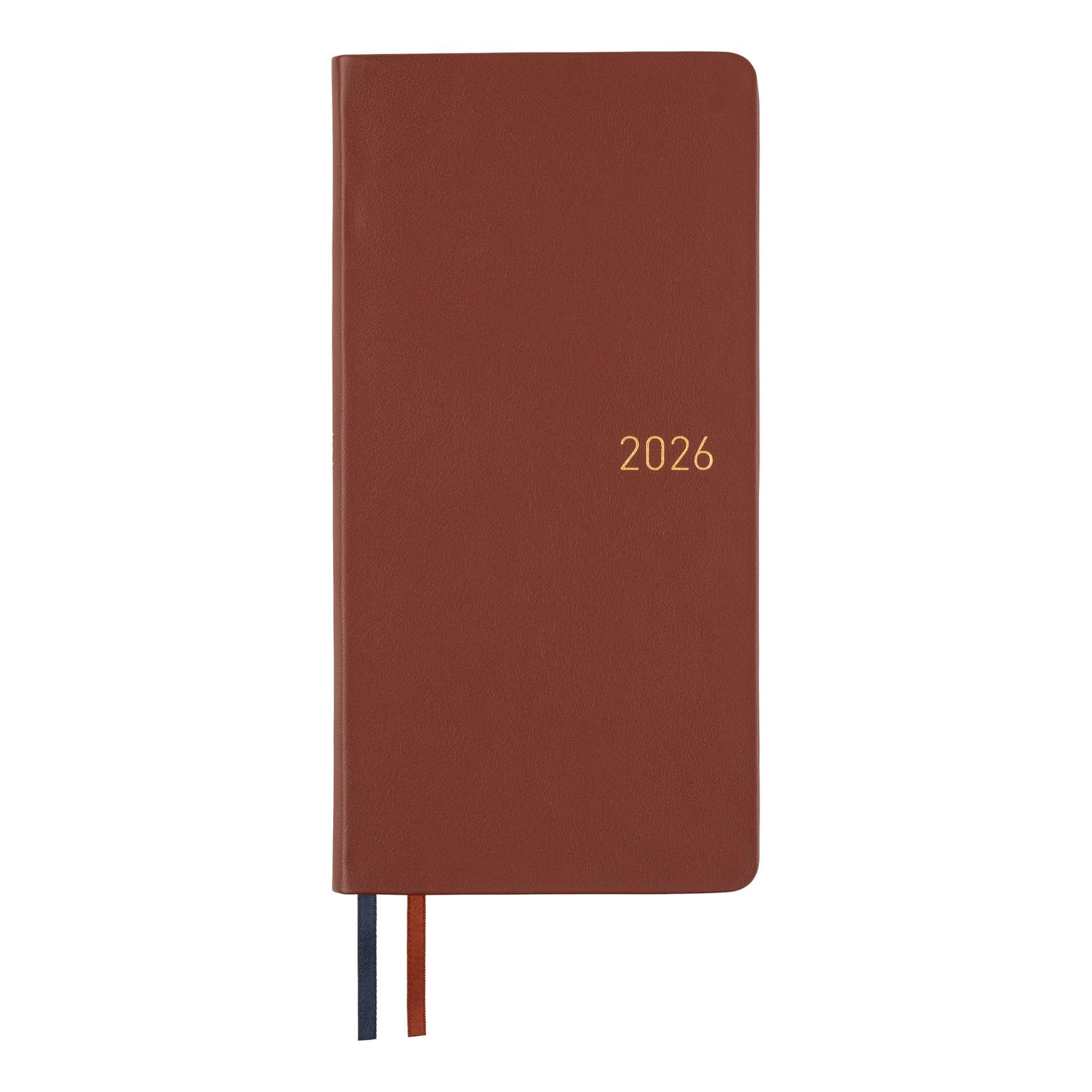 Hobonichi Techo Weeks 2026 Fine Classic Wine Brown Leather Planner Japan